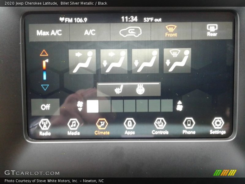 Billet Silver Metallic / Black 2020 Jeep Cherokee Latitude