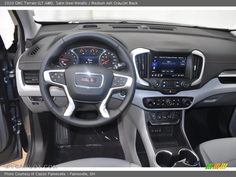 Satin Steel Metallic / Medium Ash Gray/Jet Black 2020 GMC Terrain SLT AWD