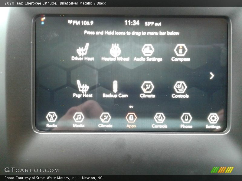Billet Silver Metallic / Black 2020 Jeep Cherokee Latitude