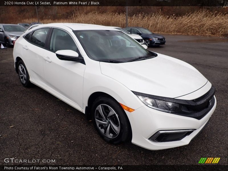 Front 3/4 View of 2020 Civic LX Sedan