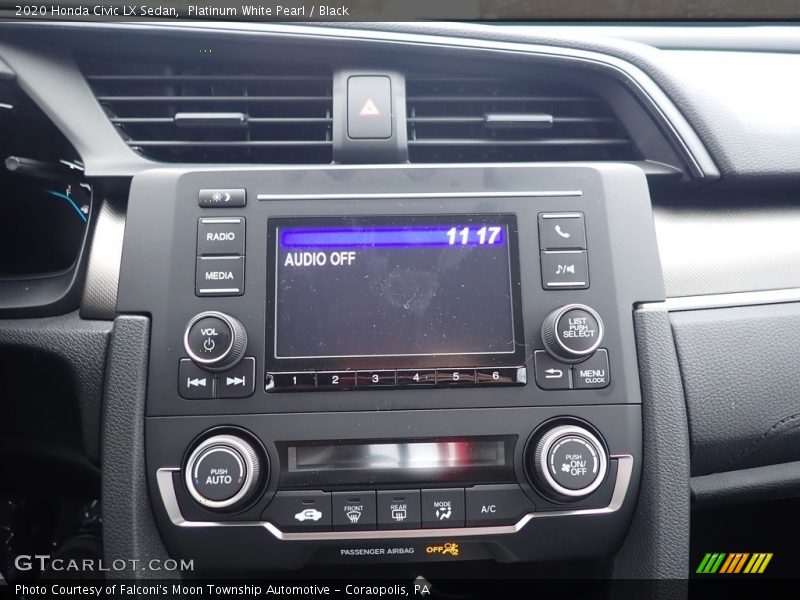 Controls of 2020 Civic LX Sedan