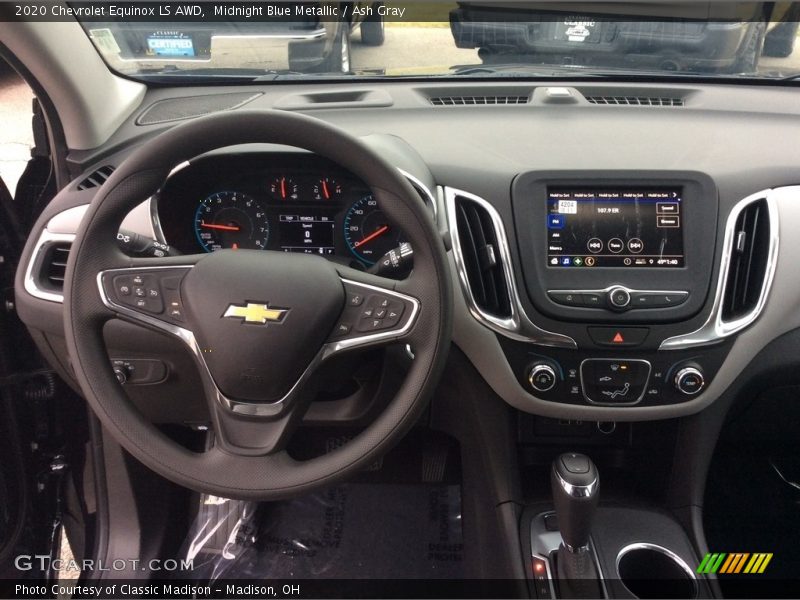 Midnight Blue Metallic / Ash Gray 2020 Chevrolet Equinox LS AWD