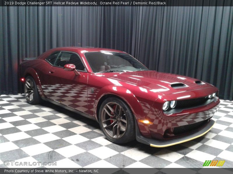 Octane Red Pearl / Demonic Red/Black 2019 Dodge Challenger SRT Hellcat Redeye Widebody