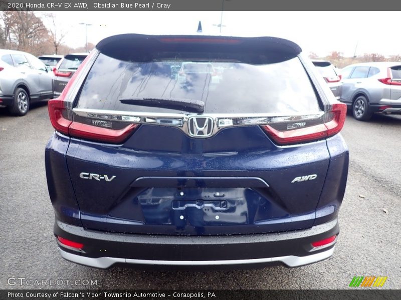 Obsidian Blue Pearl / Gray 2020 Honda CR-V EX AWD