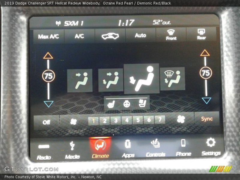 Octane Red Pearl / Demonic Red/Black 2019 Dodge Challenger SRT Hellcat Redeye Widebody