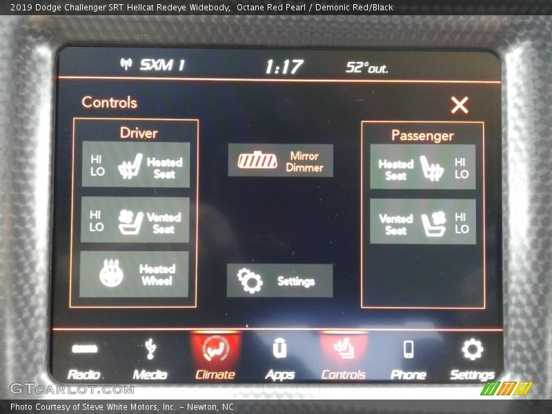 Octane Red Pearl / Demonic Red/Black 2019 Dodge Challenger SRT Hellcat Redeye Widebody