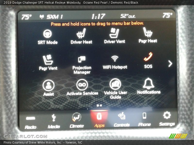 Octane Red Pearl / Demonic Red/Black 2019 Dodge Challenger SRT Hellcat Redeye Widebody