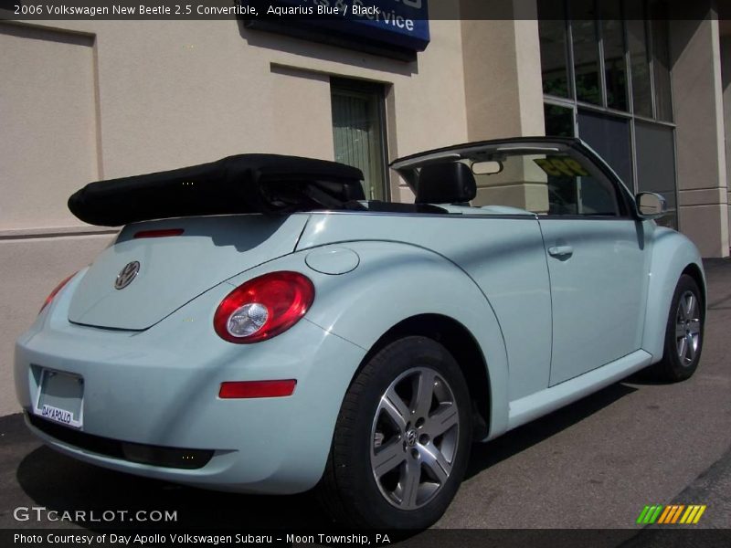 Aquarius Blue / Black 2006 Volkswagen New Beetle 2.5 Convertible