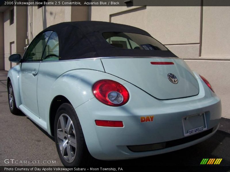 Aquarius Blue / Black 2006 Volkswagen New Beetle 2.5 Convertible