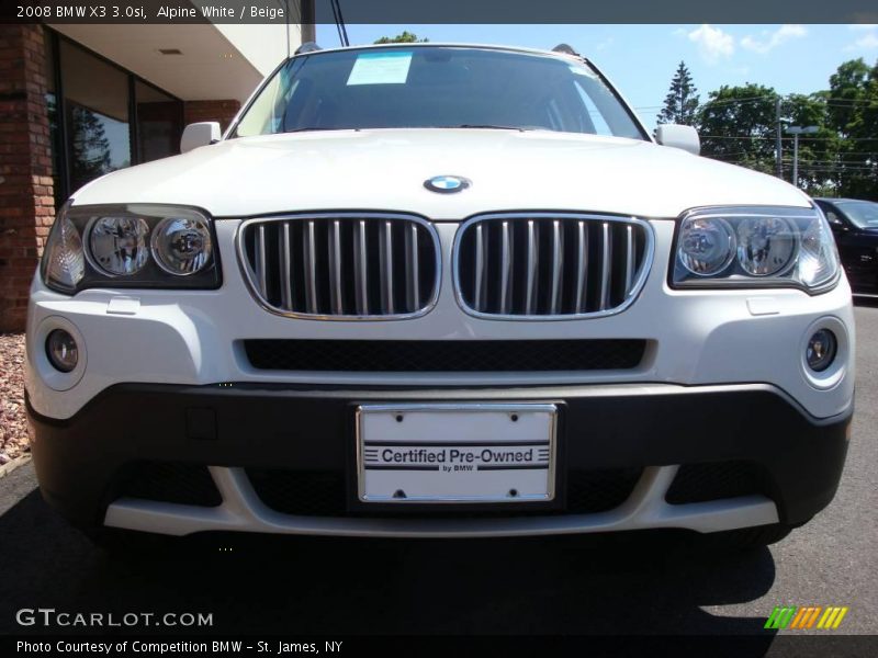 Alpine White / Beige 2008 BMW X3 3.0si