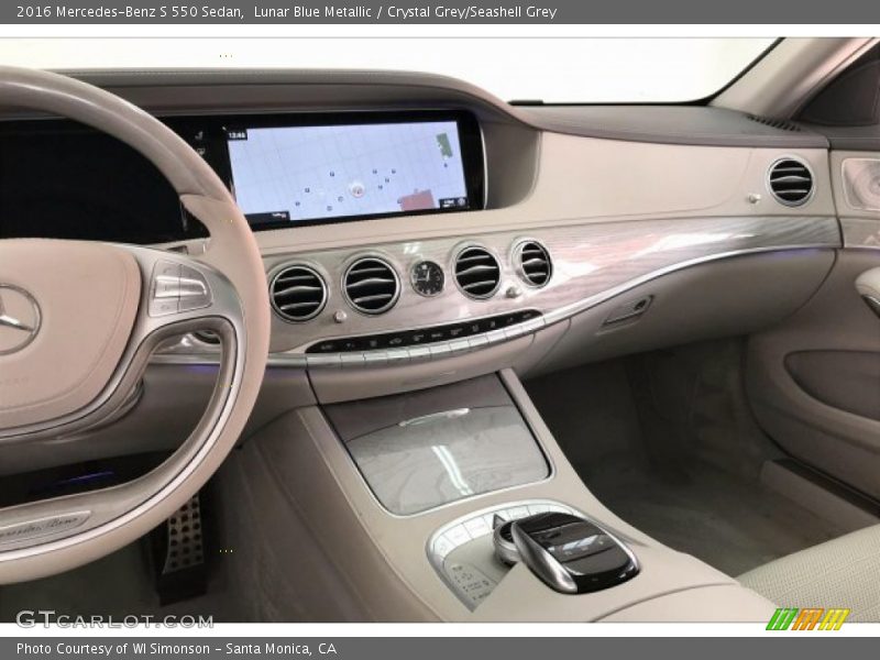 Lunar Blue Metallic / Crystal Grey/Seashell Grey 2016 Mercedes-Benz S 550 Sedan
