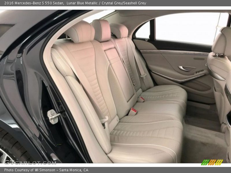 Lunar Blue Metallic / Crystal Grey/Seashell Grey 2016 Mercedes-Benz S 550 Sedan