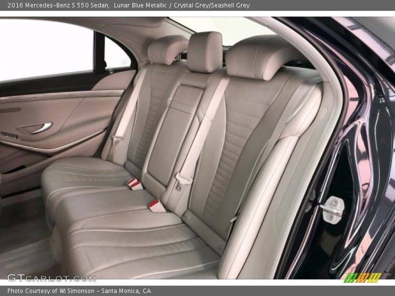 Lunar Blue Metallic / Crystal Grey/Seashell Grey 2016 Mercedes-Benz S 550 Sedan