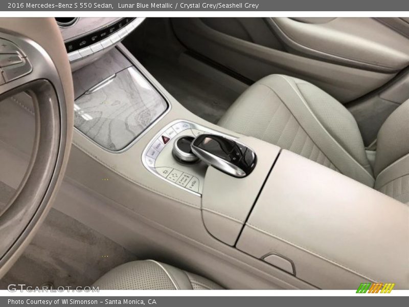 Lunar Blue Metallic / Crystal Grey/Seashell Grey 2016 Mercedes-Benz S 550 Sedan