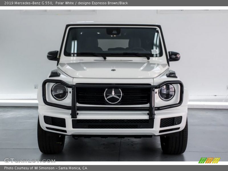 Polar White / designo Espresso Brown/Black 2019 Mercedes-Benz G 550
