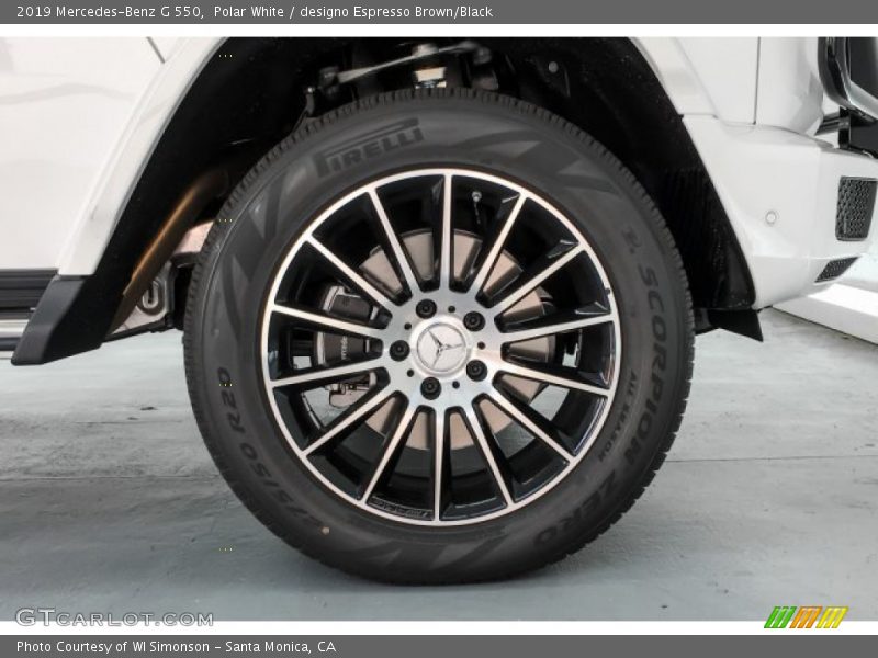 Polar White / designo Espresso Brown/Black 2019 Mercedes-Benz G 550