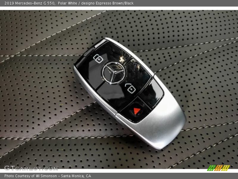Polar White / designo Espresso Brown/Black 2019 Mercedes-Benz G 550