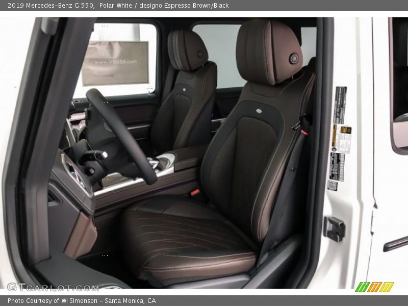  2019 G 550 designo Espresso Brown/Black Interior