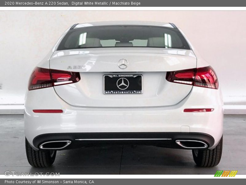 Digital White Metallic / Macchiato Beige 2020 Mercedes-Benz A 220 Sedan