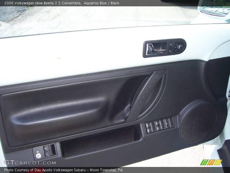 Aquarius Blue / Black 2006 Volkswagen New Beetle 2.5 Convertible