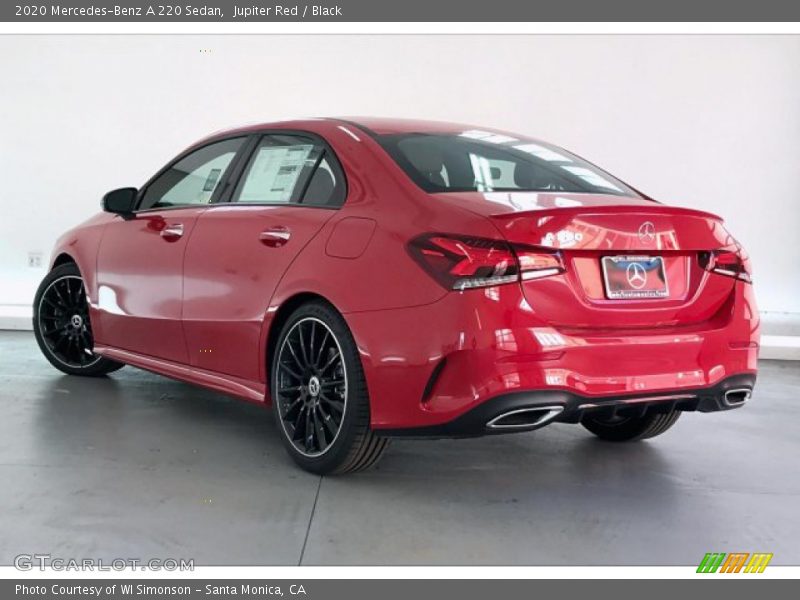 Jupiter Red / Black 2020 Mercedes-Benz A 220 Sedan