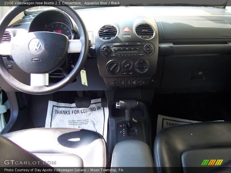Aquarius Blue / Black 2006 Volkswagen New Beetle 2.5 Convertible