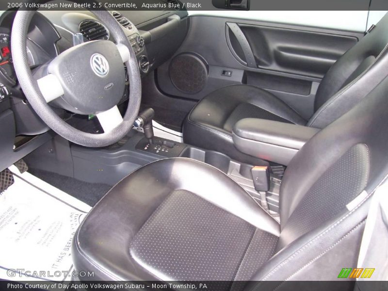 Aquarius Blue / Black 2006 Volkswagen New Beetle 2.5 Convertible