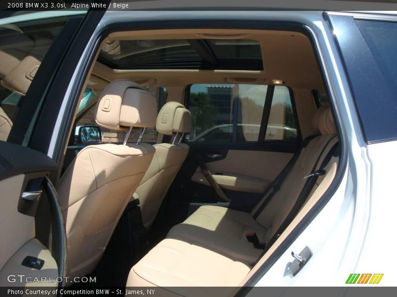 Alpine White / Beige 2008 BMW X3 3.0si