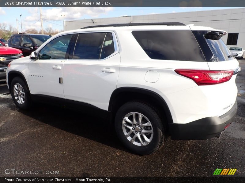 Summit White / Jet Black 2020 Chevrolet Traverse LT AWD
