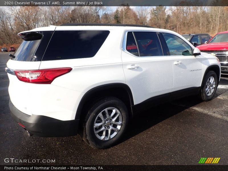 Summit White / Jet Black 2020 Chevrolet Traverse LT AWD