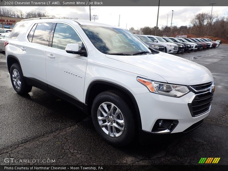 Summit White / Jet Black 2020 Chevrolet Traverse LT AWD