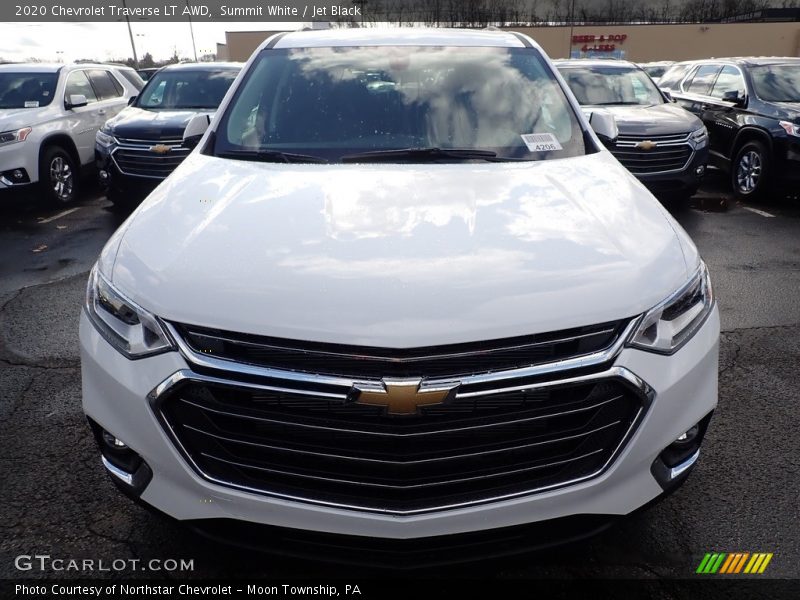 Summit White / Jet Black 2020 Chevrolet Traverse LT AWD