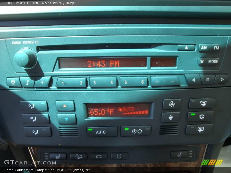 Alpine White / Beige 2008 BMW X3 3.0si