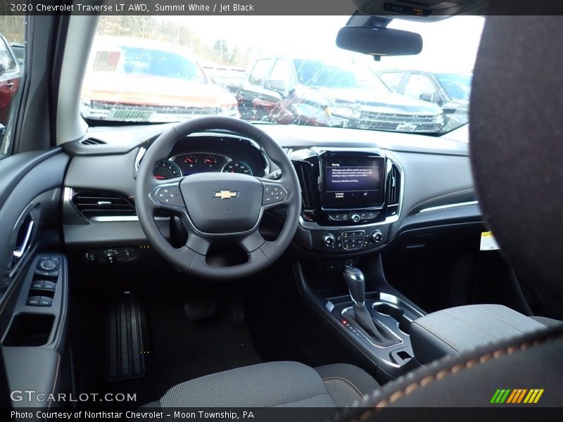 Summit White / Jet Black 2020 Chevrolet Traverse LT AWD
