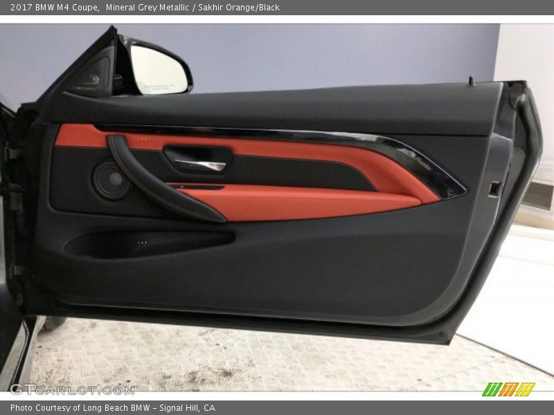 Mineral Grey Metallic / Sakhir Orange/Black 2017 BMW M4 Coupe