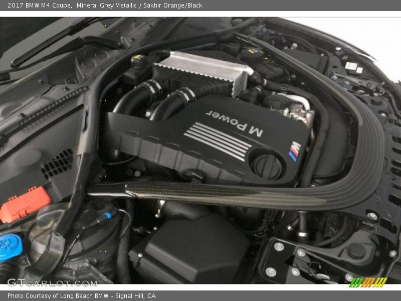 Mineral Grey Metallic / Sakhir Orange/Black 2017 BMW M4 Coupe