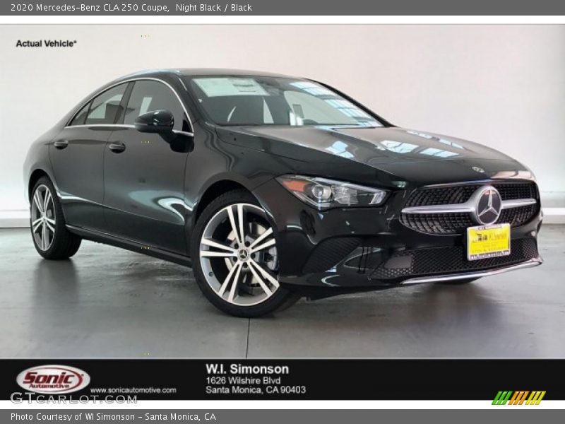 Night Black / Black 2020 Mercedes-Benz CLA 250 Coupe