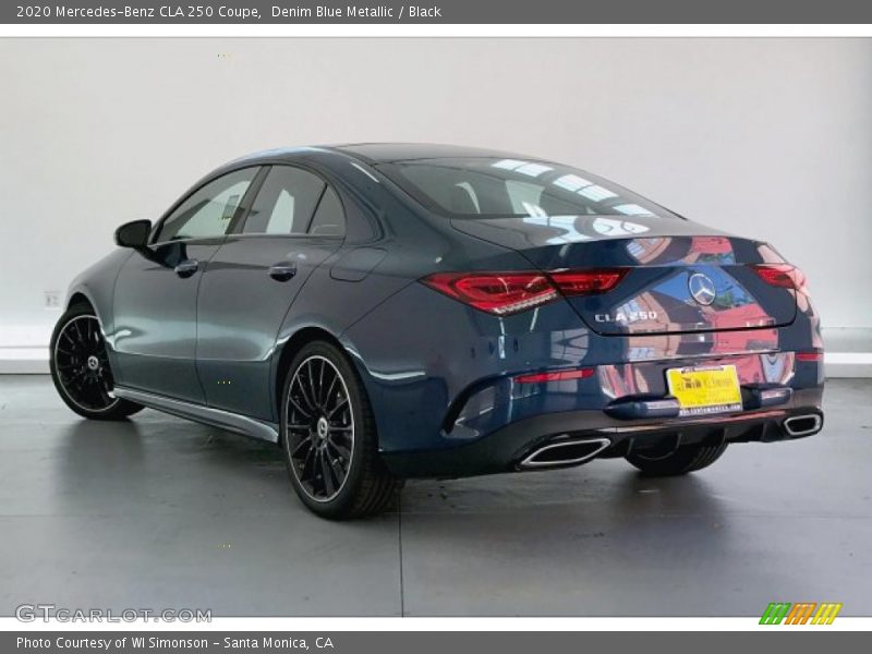 Denim Blue Metallic / Black 2020 Mercedes-Benz CLA 250 Coupe