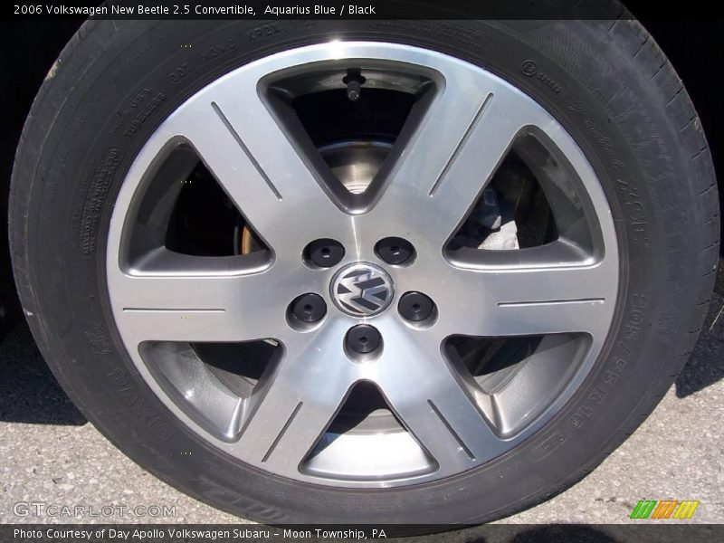 Aquarius Blue / Black 2006 Volkswagen New Beetle 2.5 Convertible