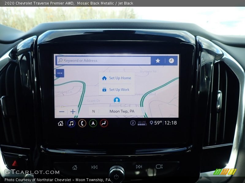 Mosaic Black Metallic / Jet Black 2020 Chevrolet Traverse Premier AWD
