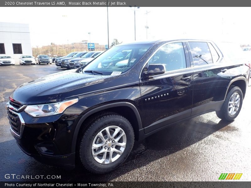 Mosaic Black Metallic / Jet Black 2020 Chevrolet Traverse LS AWD