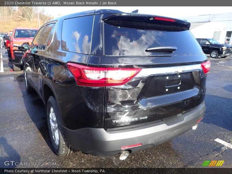 Mosaic Black Metallic / Jet Black 2020 Chevrolet Traverse LS AWD
