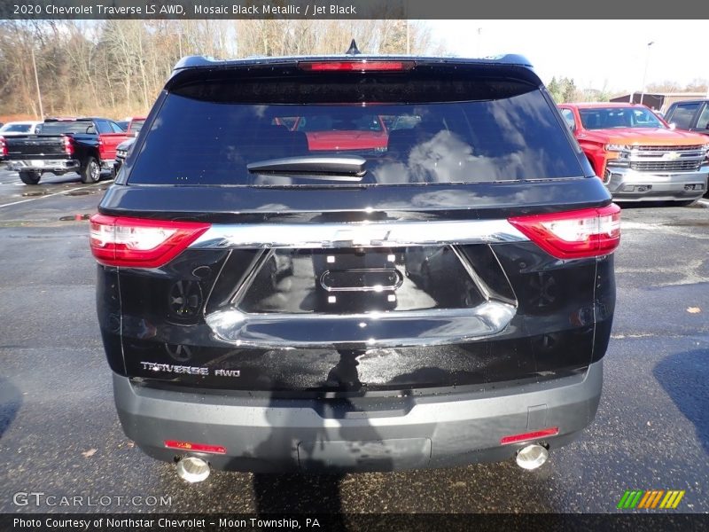 Mosaic Black Metallic / Jet Black 2020 Chevrolet Traverse LS AWD