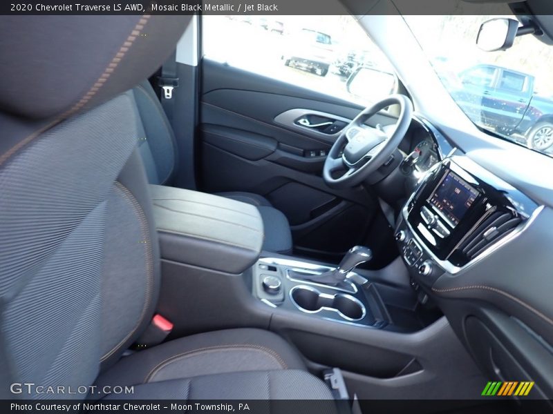 Mosaic Black Metallic / Jet Black 2020 Chevrolet Traverse LS AWD