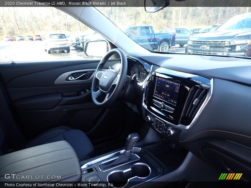Mosaic Black Metallic / Jet Black 2020 Chevrolet Traverse LS AWD