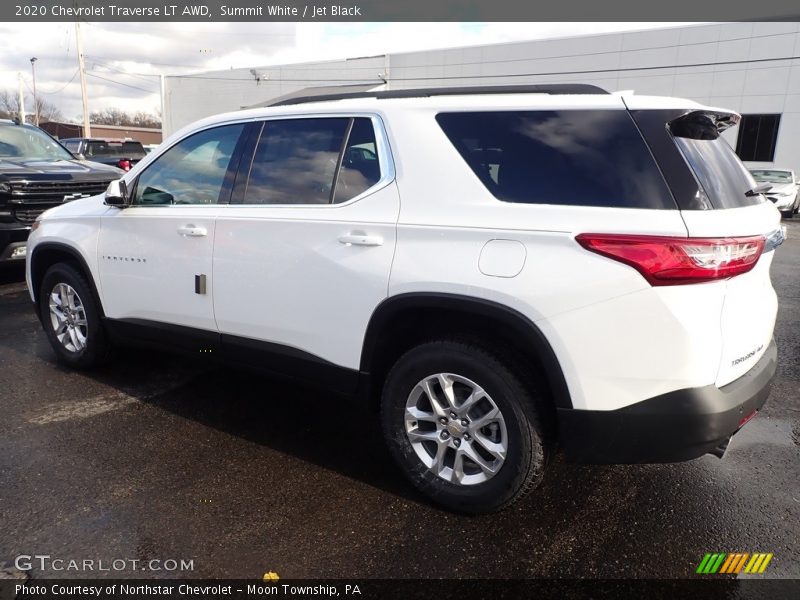 Summit White / Jet Black 2020 Chevrolet Traverse LT AWD