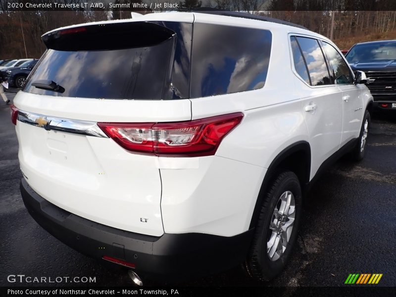 Summit White / Jet Black 2020 Chevrolet Traverse LT AWD