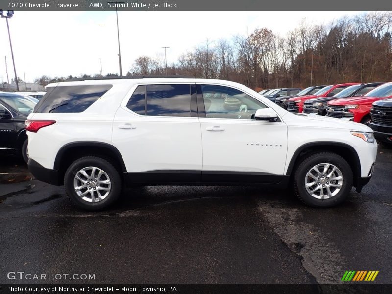 Summit White / Jet Black 2020 Chevrolet Traverse LT AWD