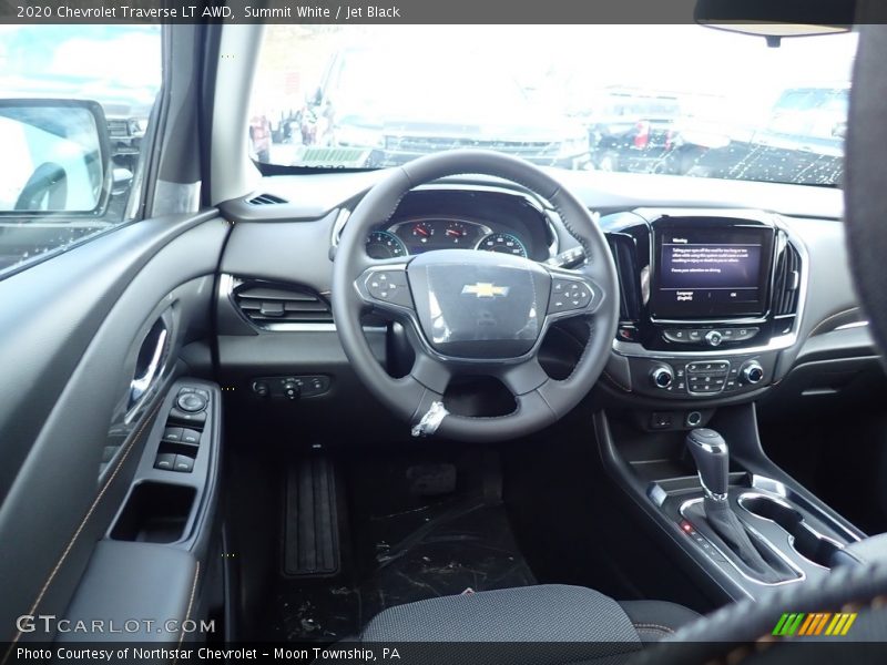Summit White / Jet Black 2020 Chevrolet Traverse LT AWD