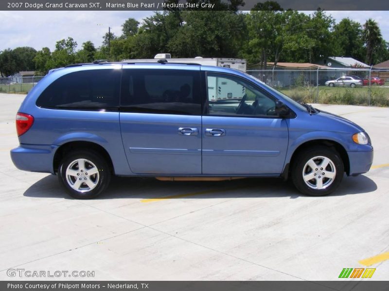 Marine Blue Pearl / Medium Slate Gray 2007 Dodge Grand Caravan SXT